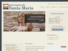 Tablet Screenshot of parroquiasantamaria.net